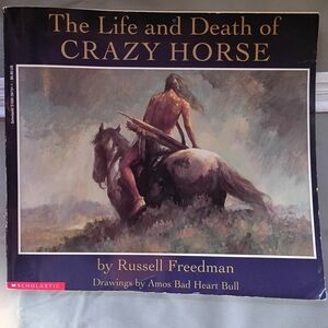 Illustrated Hardcover Book Back Cover with Native Plains Artwork - Purple